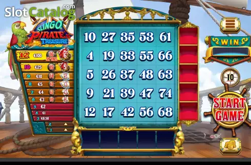Οθόνη3. Slingo Pirate's Treasure Κουλοχέρης