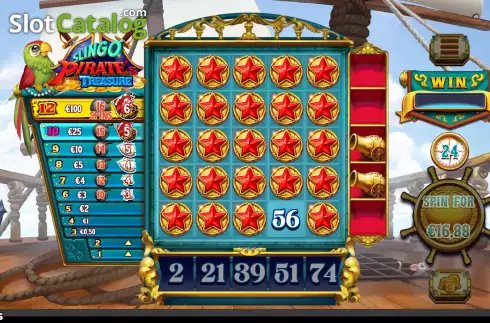 Οθόνη8. Slingo Pirate's Treasure Κουλοχέρης
