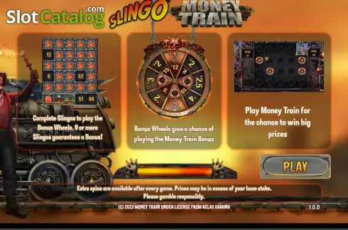Οθόνη2. Slingo Money Train Κουλοχέρης