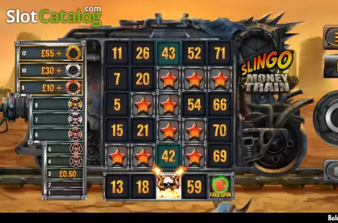 Οθόνη5. Slingo Money Train Κουλοχέρης