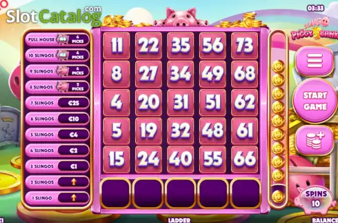 Οθόνη3. Slingo Piggy Bank Κουλοχέρης