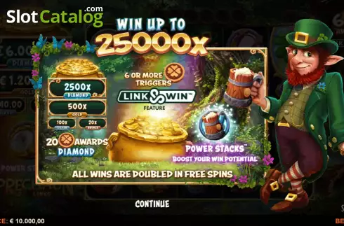 Οθόνη2. Leprechaun Links Κουλοχέρης