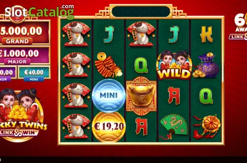 Οθόνη3. Lucky Twins Link and Win Κουλοχέρης