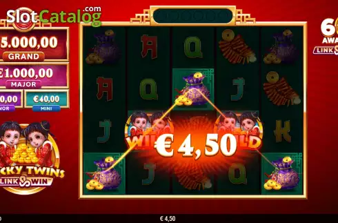 Οθόνη4. Lucky Twins Link and Win Κουλοχέρης
