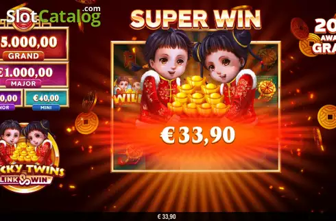 Οθόνη6. Lucky Twins Link and Win Κουλοχέρης