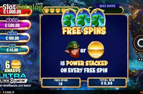 Οθόνη7. Spinny McWinnagin Loot Boost Κουλοχέρης 