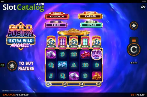 Οθόνη2. Gold Fusion Extra Wild Madness Κουλοχέρης