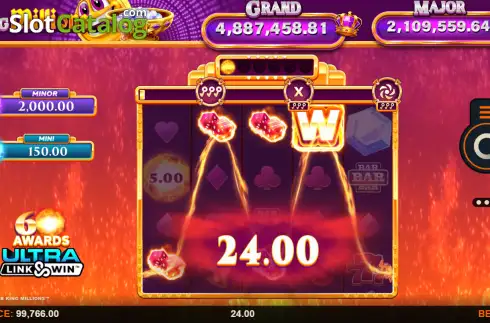 Οθόνη3. Links of Flame King Millions Κουλοχέρης