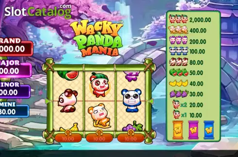 Οθόνη2. Wacky Panda Mania Κουλοχέρης