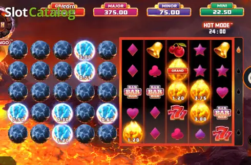 Οθόνη2. Eruption Blaze CASHINGO Rumble Κουλοχέρης