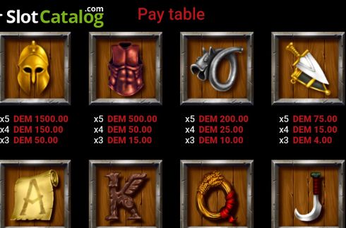 Οθόνη7. Spartan Warrior (Slot Exchange) Κουλοχέρης