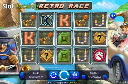 Οθόνη2. Retro Race Κουλοχέρης