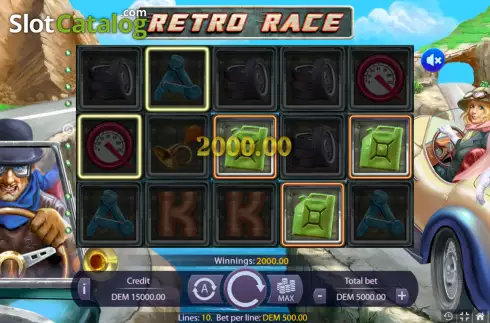 Οθόνη4. Retro Race Κουλοχέρης