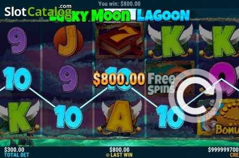 Οθόνη3. Lucky Moon Lagoon Κουλοχέρης 