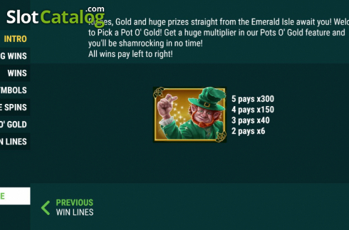 Οθόνη6. Pick A Pot O Gold Κουλοχέρης