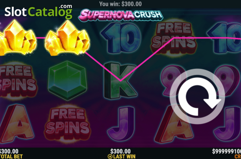 Οθόνη3. Supernova Crush Κουλοχέρης 