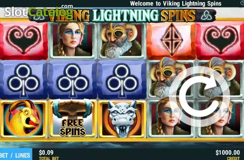 Οθόνη2. Viking Lightning Spins Κουλοχέρης