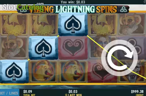 Οθόνη5. Viking Lightning Spins Κουλοχέρης