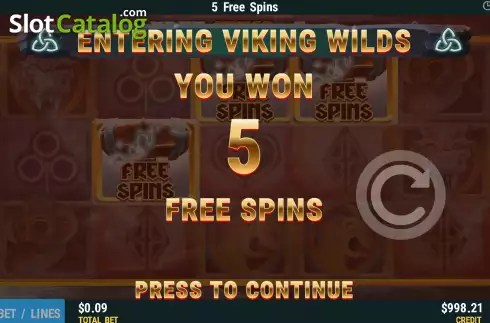 Οθόνη7. Viking Lightning Spins Κουλοχέρης