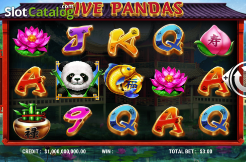 Οθόνη2. Five Pandas Κουλοχέρης 