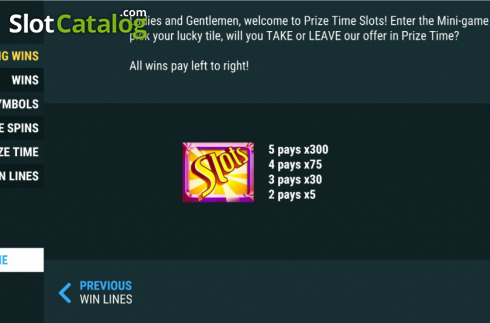 Οθόνη6. Prize Time Slots Κουλοχέρης