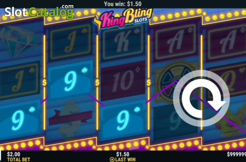 Οθόνη5. King Bling Slots Κουλοχέρης 