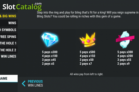 Οθόνη6. King Bling Slots Κουλοχέρης 