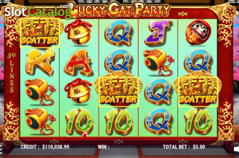 Οθόνη3. Lucky Cat Party Κουλοχέρης