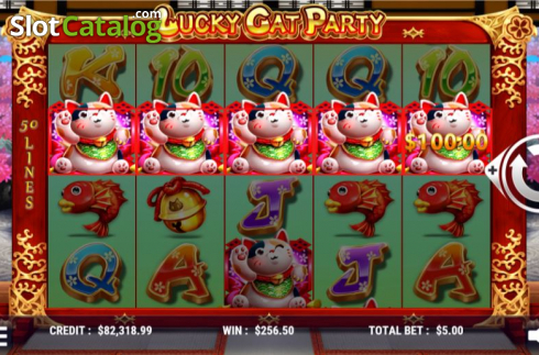 Οθόνη4. Lucky Cat Party Κουλοχέρης