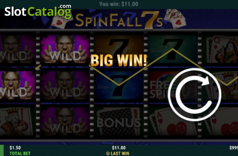 Οθόνη3. Spin Fall 7s Κουλοχέρης 