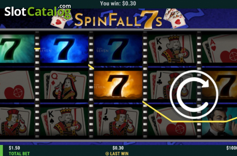 Οθόνη5. Spin Fall 7s Κουλοχέρης 