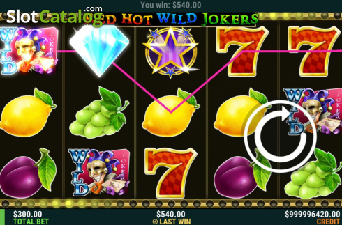 Οθόνη5. Red Hot Wild Jokers Κουλοχέρης
