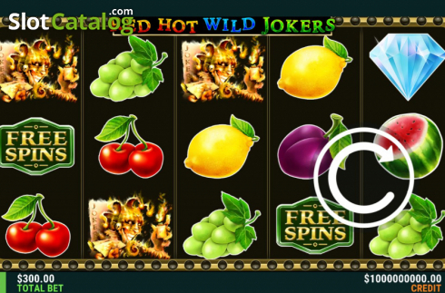 Οθόνη2. Red Hot Wild Jokers Κουλοχέρης