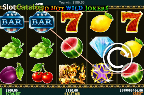 Οθόνη3. Red Hot Wild Jokers Κουλοχέρης