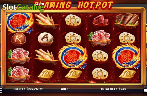 Οθόνη3. Flaming Hotpot Κουλοχέρης