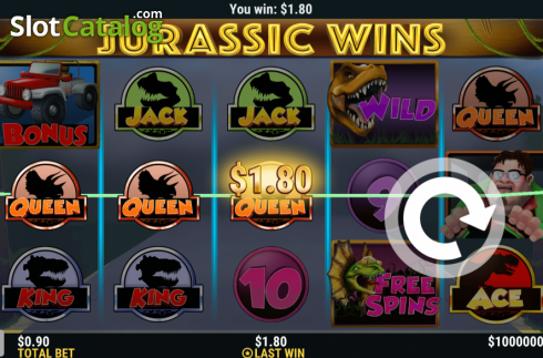 Οθόνη3. Jurassic Wins Κουλοχέρης