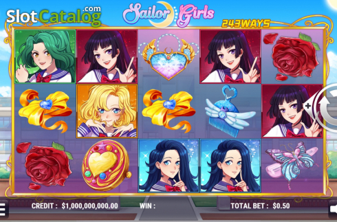 Οθόνη2. Sailor Girls Κουλοχέρης