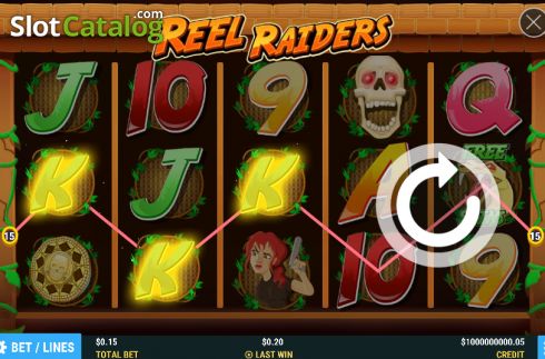 Οθόνη3. Reel Raiders Κουλοχέρης