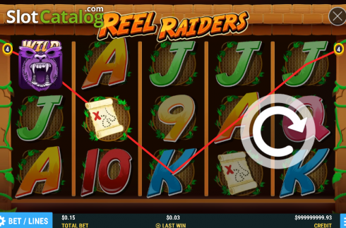 Οθόνη4. Reel Raiders Κουλοχέρης