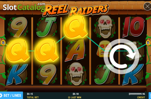 Οθόνη5. Reel Raiders Κουλοχέρης
