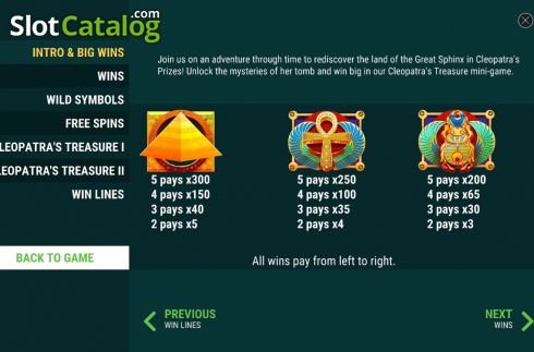 Οθόνη8. Cleopatras Prizes Κουλοχέρης