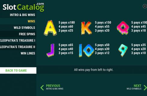 Οθόνη9. Cleopatras Prizes Κουλοχέρης