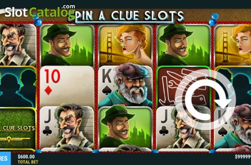 Οθόνη2. Spin a Clue Slots Κουλοχέρης 