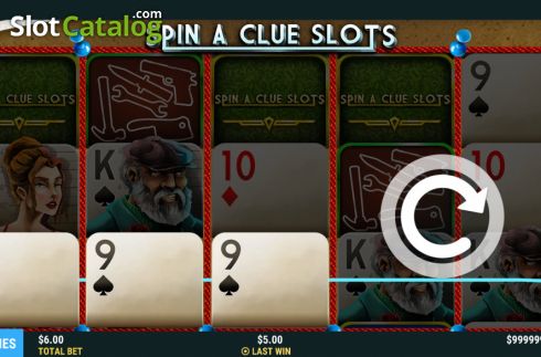 Οθόνη4. Spin a Clue Slots Κουλοχέρης 