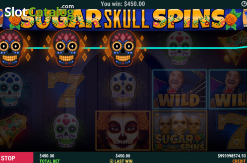 Οθόνη5. Sugar Skull Spins Κουλοχέρης