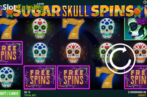 Οθόνη2. Sugar Skull Spins Κουλοχέρης