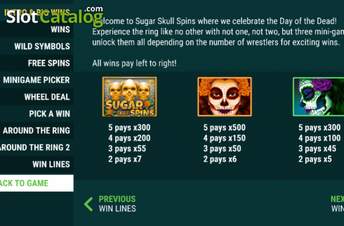 Οθόνη6. Sugar Skull Spins Κουλοχέρης