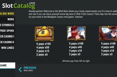 Οθόνη7. Wild Trails Casino Κουλοχέρης