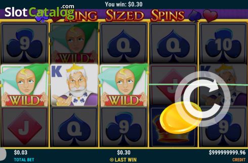 Οθόνη4. King Sized Spins Κουλοχέρης