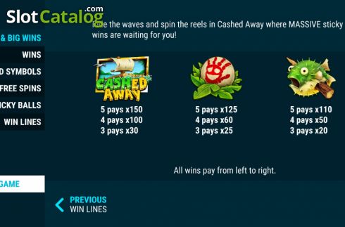 Οθόνη6. Cashed Away Κουλοχέρης